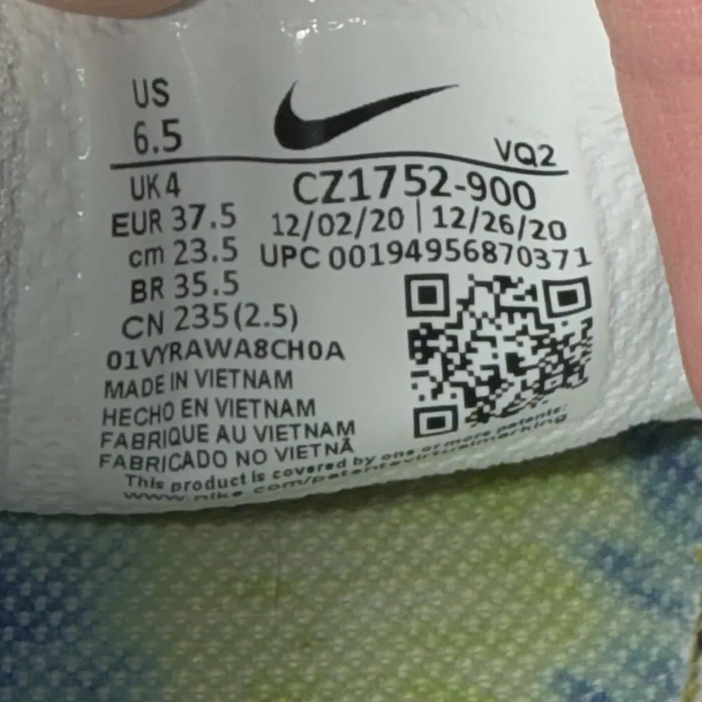 Women Nike Court Legacy Slip-on Shoes 6.5 Multicolor Tie Dye CZ1752-900